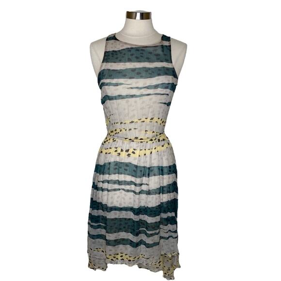 Sam and Lavi Los Angeles Hopi Print Sheer Sleeveless High Low Dress Womens Small - Picture 11 of 11